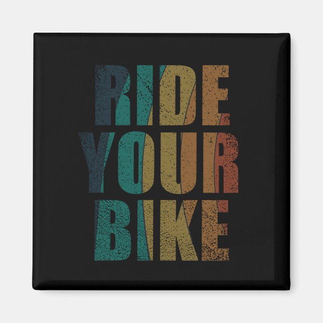 Aimant Citation de VTT motivationnelle - Cyclisme drôle (Devant)