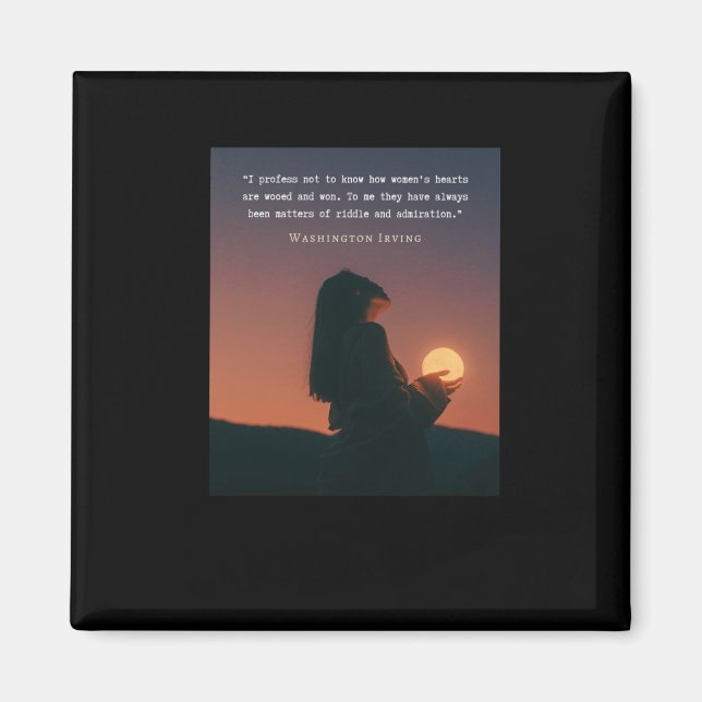 Aimant Citation De Washington Irving Je Profite De Ne Pas (Devant)