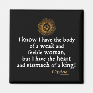 Aimant Citation d'Elizabeth I Tilbury