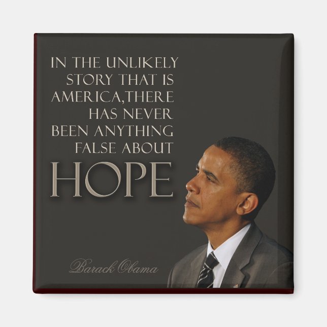 Aimant Citation d'Obama (Devant)