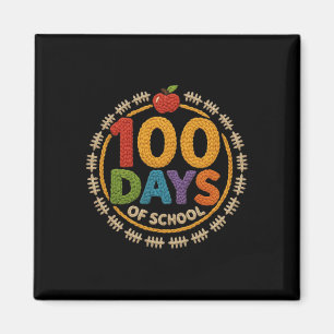 Aimant Citation drôle de 100 jours d'école, Professeur co