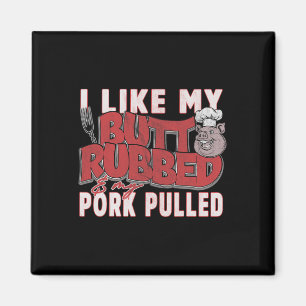 Aimant Citation drôle de barbecue grillade porc porc effi