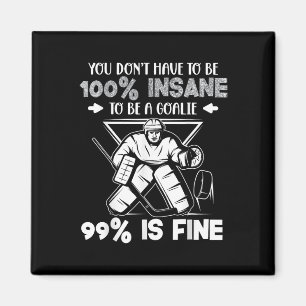 Aimant Citation drôle de gardien de but de hockey sur gla