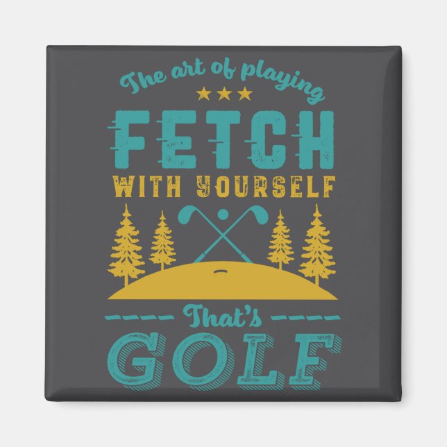 Aimant Citation drôle de golfeur que les golfeurs aiment  (Devant)