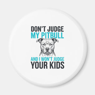 Aimant Citation drôle de Pitbull Gravure vintage Design d