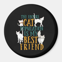 Citation drôle La population de chats est mon meil