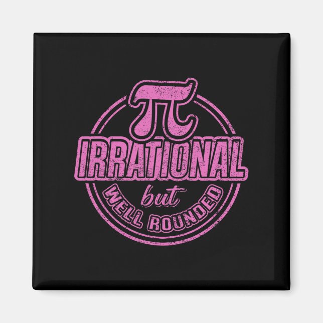 Aimant Citation du 14 mars de la journée Pi - Irrationnel (Devant)