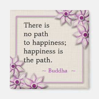 Aimant Citation du bonheur de Bouddha