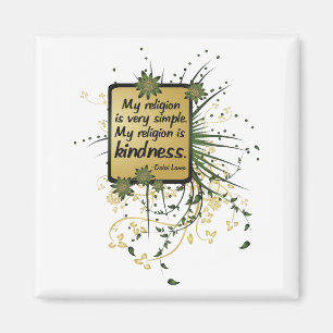 Aimant Citation du Dalaï Lama sur la religion