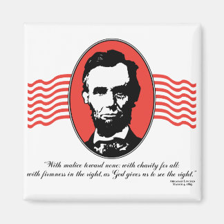 Aimant Citation du deuxième discours inaugural de Lincoln