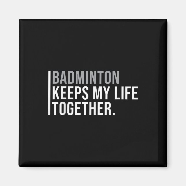 Aimant Citation du joueur de badminton de badminton (Devant)