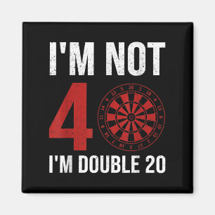 Aimant Citation Du Joueur Mens Dart Pour 40E Anniversaire