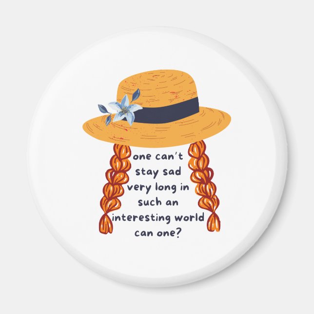 Aimant Citation du livre Anne Of Green Gables Shirley (Devant)