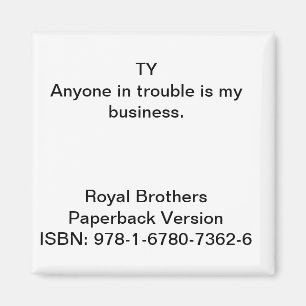 Aimant Citation du magazine "Royal Brothers"
