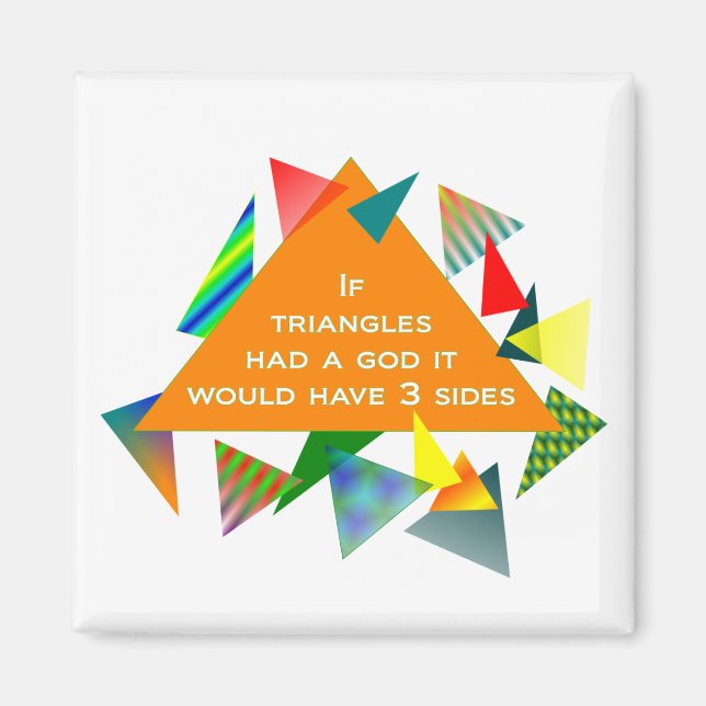 Aimant Citation du triangle Mark Twain (Devant)