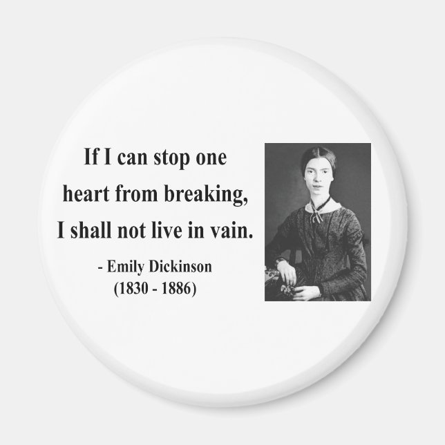 Aimant Citation Emily Dickinson 6b (Devant)