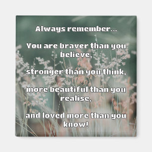 Aimant Citation Empath Bravery Positive Encouragement
