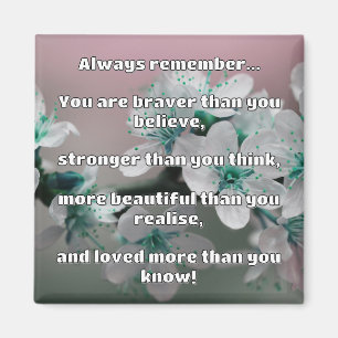 Aimant Citation Empath Bravery Positive Encouragement