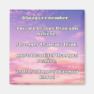 Aimant Citation Empath Bravery Positive Encouragement