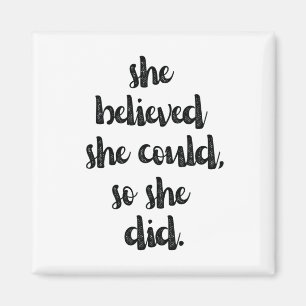 Aimant Citation féministe inspirante sur le pouvoir fémin