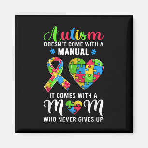 Aimant Citation inspirante Autisme Maman Chemise Autisme