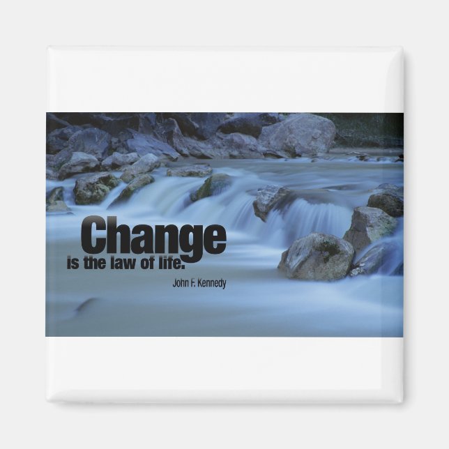 Aimant Citation inspirante, John F. Kennedy (Devant)