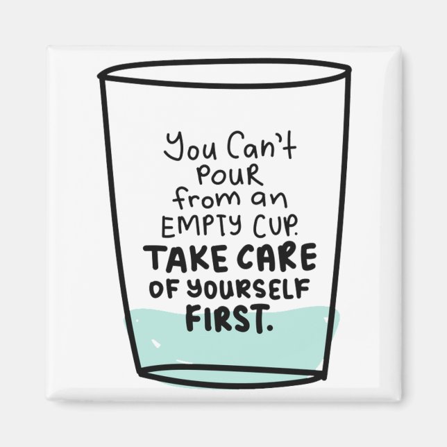 Aimant Citation inspirante sur l'amour de soi et l'autoso (Devant)