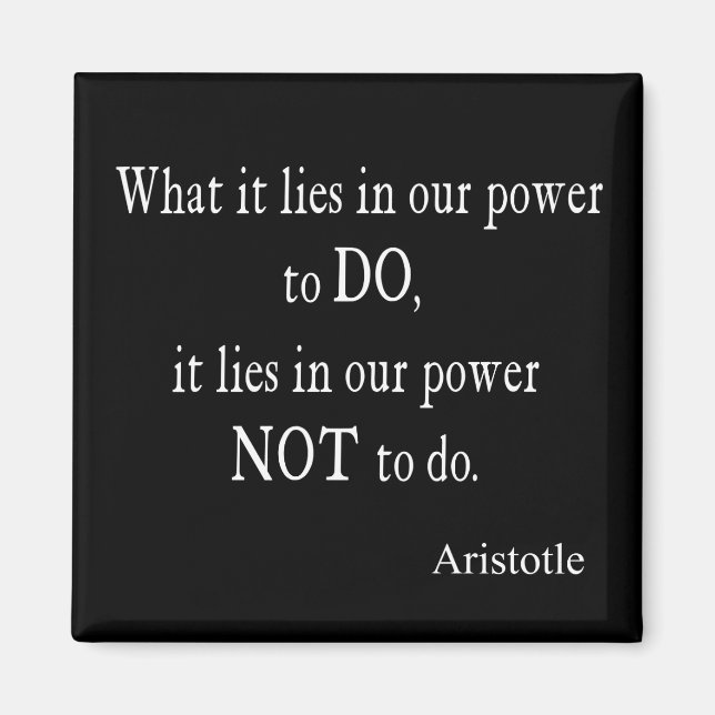 Aimant Citation Inspirationnelle Aristote vintage (Devant)
