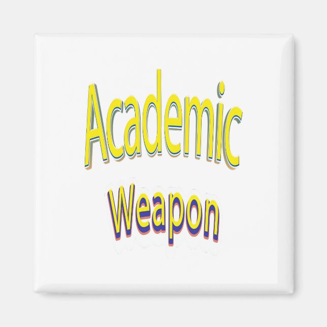 Aimant Citation Inspirationnelle De L'Arme Universitaire, (Devant)