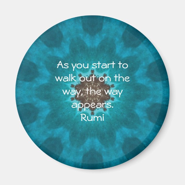 Aimant Citation inspirée de Rumi Parler de foi (Devant)
