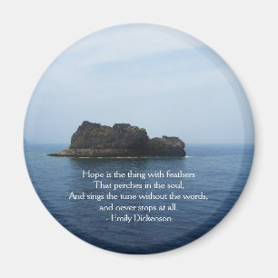 Aimant CITATION inspirée d'Emily Dickenson pour la