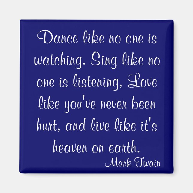 Aimant Citation Mark Twain (Devant)