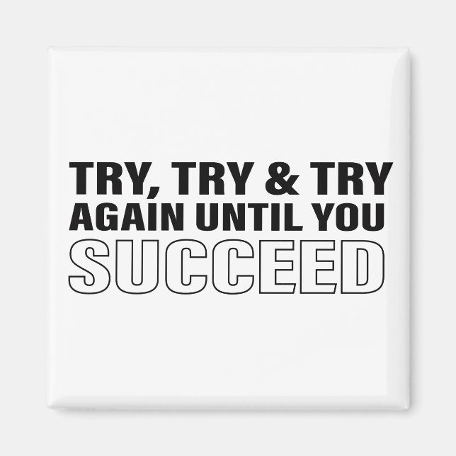 Aimant Citation motivationnelle Citation Art Succès Conse (Devant)
