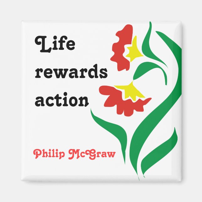 Aimant Citation Motivationnelle Magnet-Life (Devant)