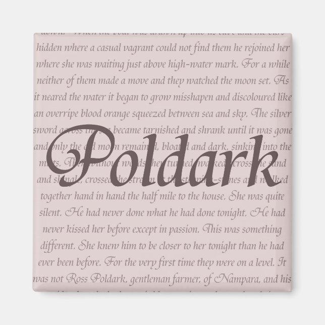 Aimant Citation Poldark (Devant)