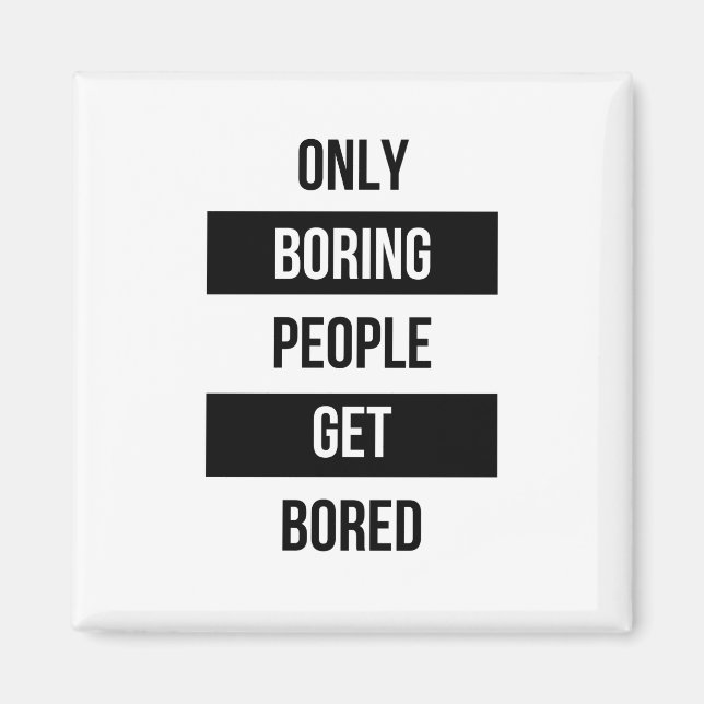 Aimant Citation sarcastique audacieuse SEULS les gens enn (Devant)