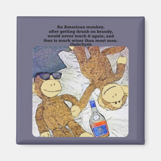 Aimant citation singe (Devant)