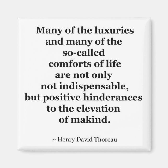 Aimant Citation Thoreau (Devant)