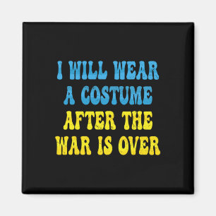Aimant Citation ukrainienne rétro Je porterai un costume