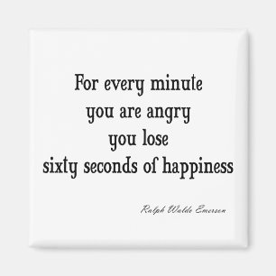 Aimant Citation vintage Emerson Inspirational Happiness