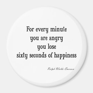 Aimant Citation vintage Emerson Inspirational Happiness