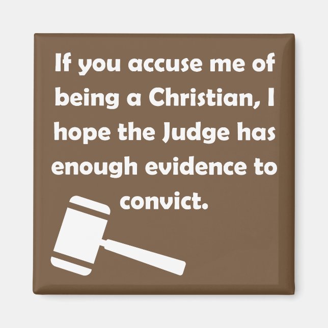 Aimant Citations chrétiennes accusées (Devant)