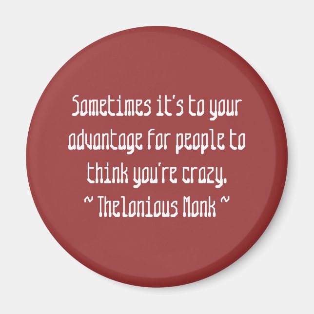 Aimant Citations compositrices amusantes - Moine (Devant)