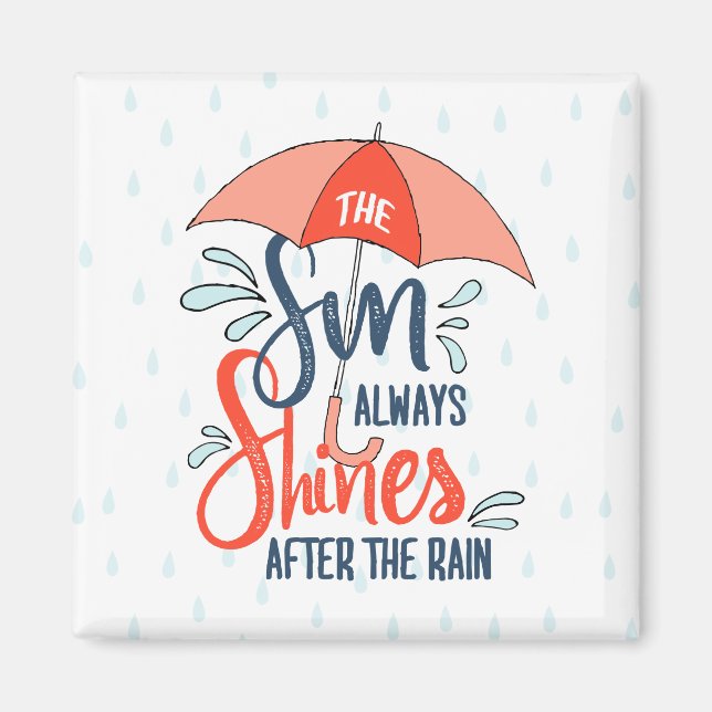 Aimant Citations de pluie Sun Citations de résultats posi (Devant)