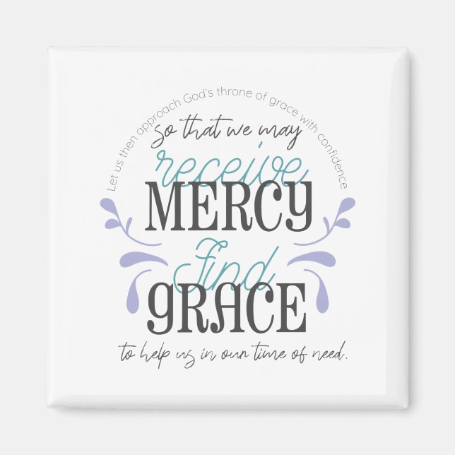 Aimant Citations en hébreu 4:16 (Devant)