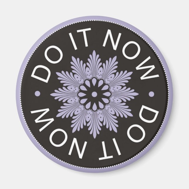 Aimant Citations Motivationnelles 3 Mot ~Do It Now~ (Devant)