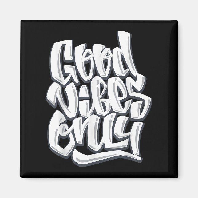 Aimant Citations motivationnelles inspirées de Good Vibes (Devant)