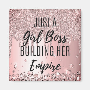 Aimant Citations motivationnelles pour Girl Bosses Femme