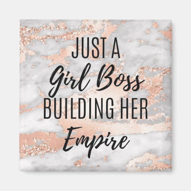 Aimant Citations motivationnelles pour Girl Bosses Femme (Devant)