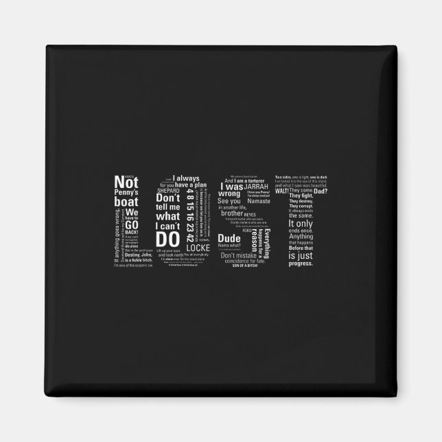 Aimant Citations perdues Clic Drame Série télévisée Sci-F (Devant)